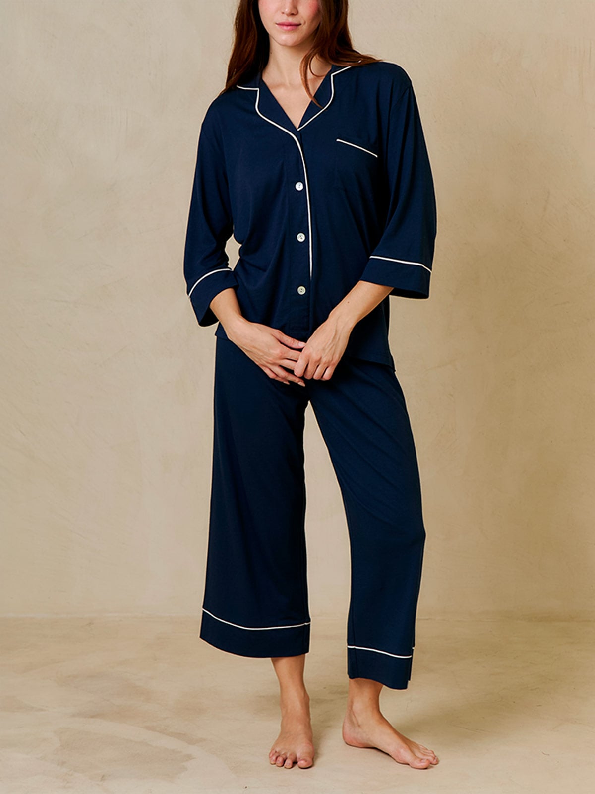 PIJAMA MUJER IN BLOOM BOYFRIEND MIDI - 1