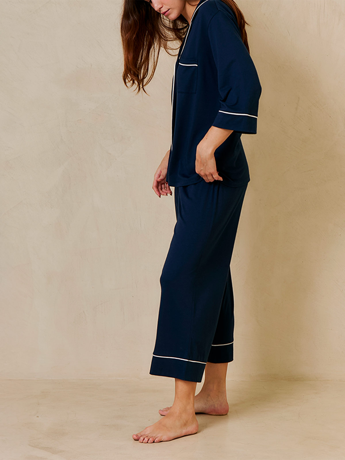 PIJAMA MUJER IN BLOOM BOYFRIEND MIDI - 2