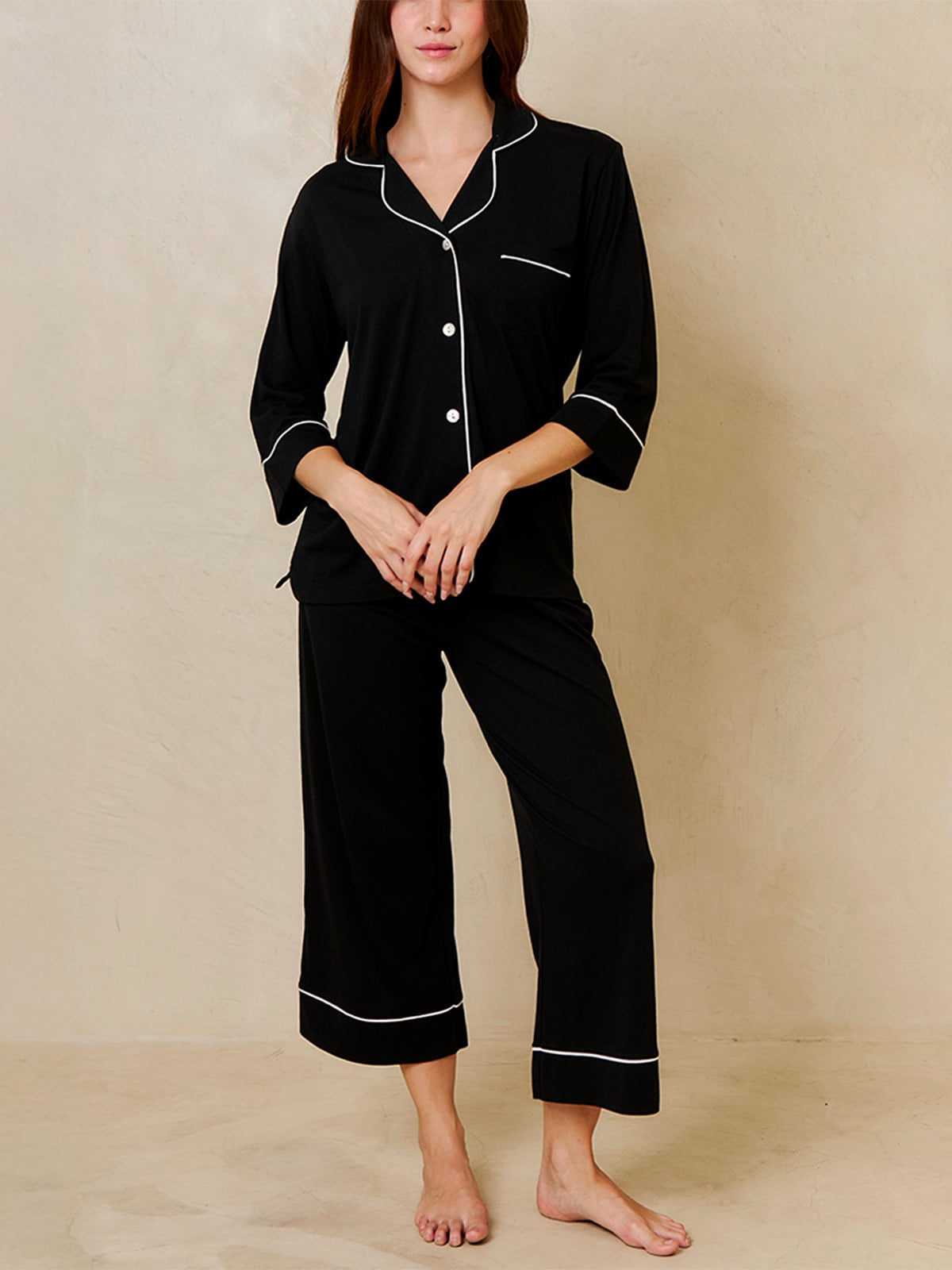 PIJAMA MUJER IN BLOOM BOYFRIEND MIDI - 1