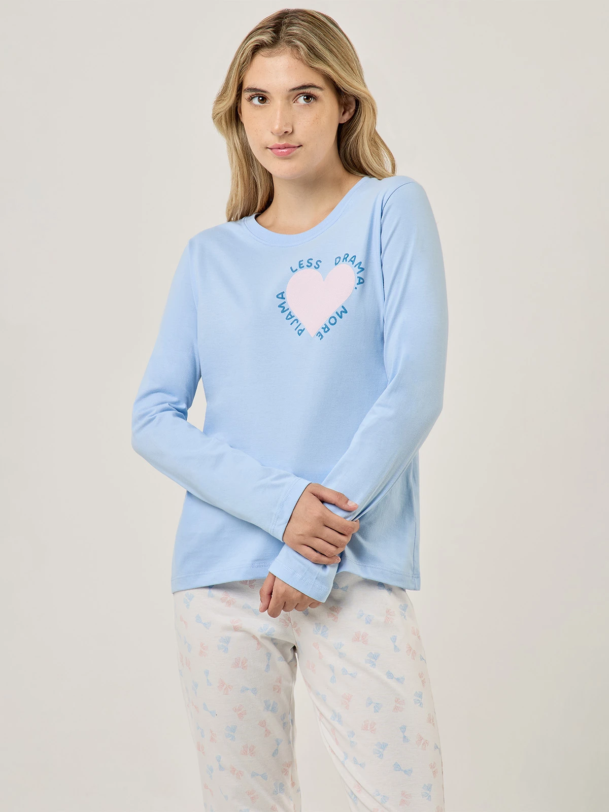 TOP PIJAMA MUJER INDEX CELESTE DRAMA - 1