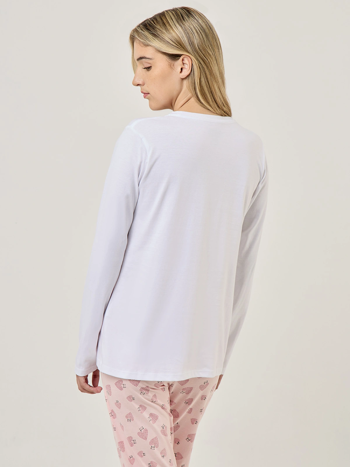 TOP PIJAMA MUJER INDEX BLANCO COQUETTE - 2