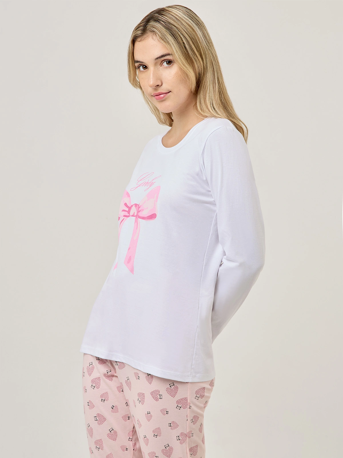 TOP PIJAMA MUJER INDEX BLANCO COQUETTE - 3