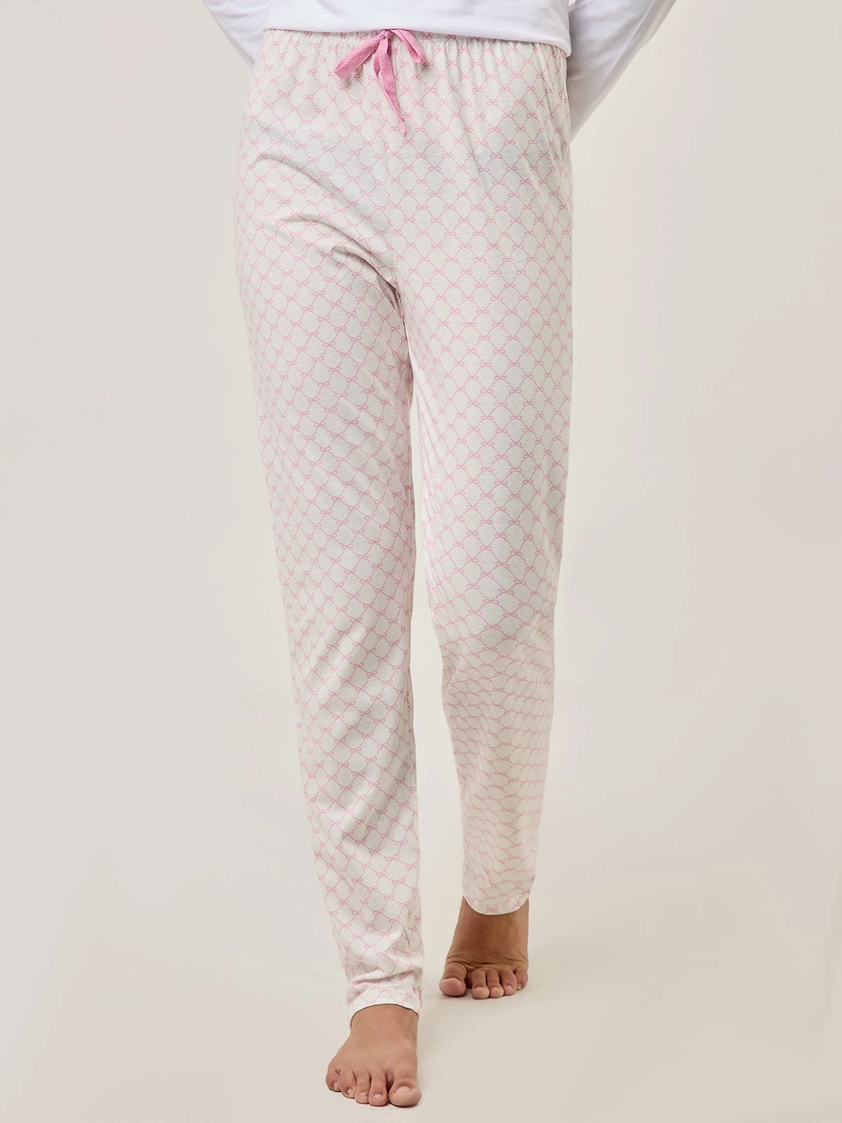 PANTALÓN PIJAMA MUJER INDEX HUESO LAZOS - 1