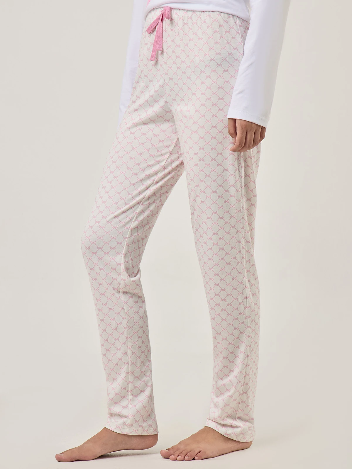 PANTALÓN PIJAMA MUJER INDEX HUESO LAZOS - 3
