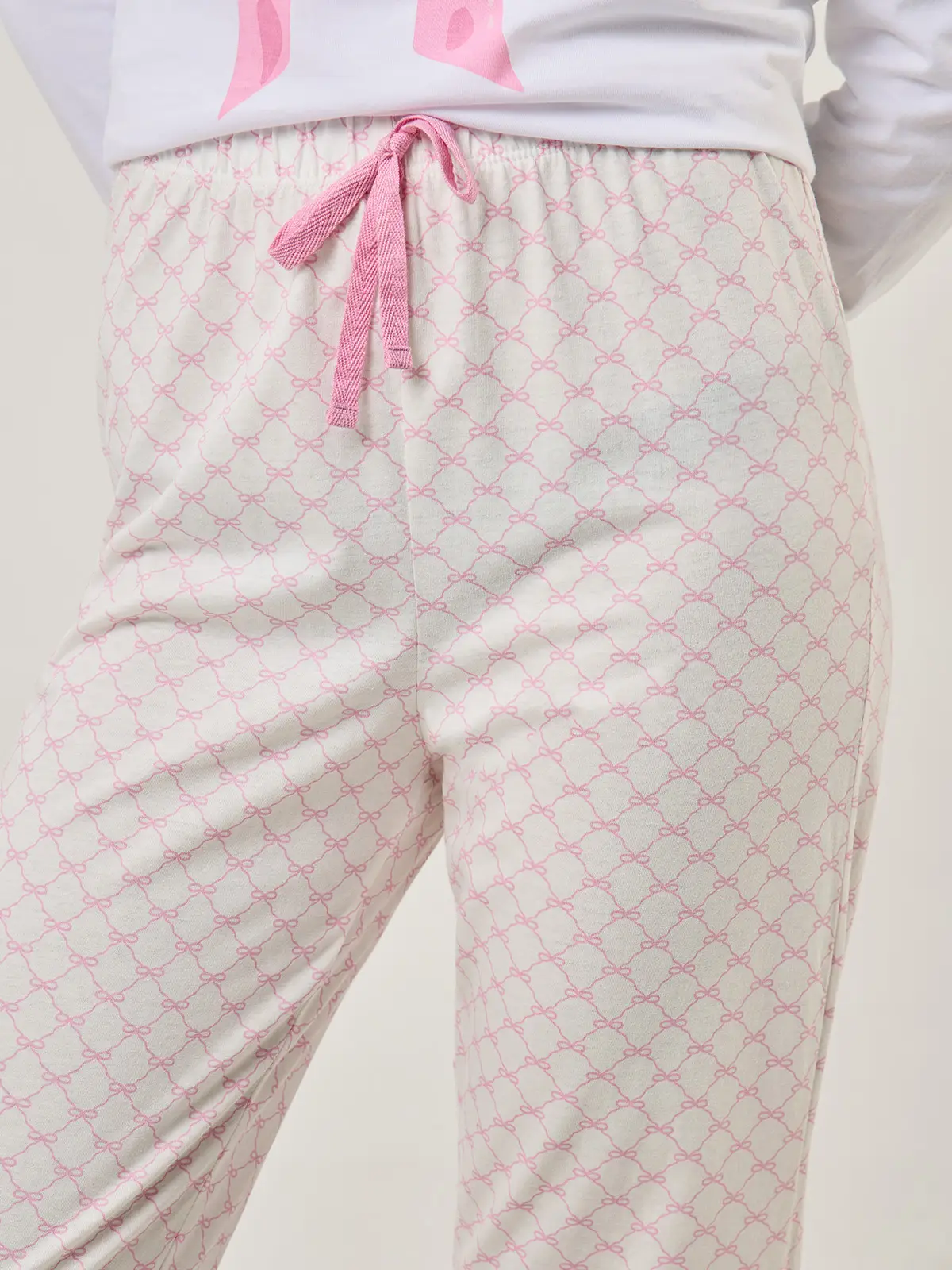 PANTALÓN PIJAMA MUJER INDEX HUESO LAZOS - 4