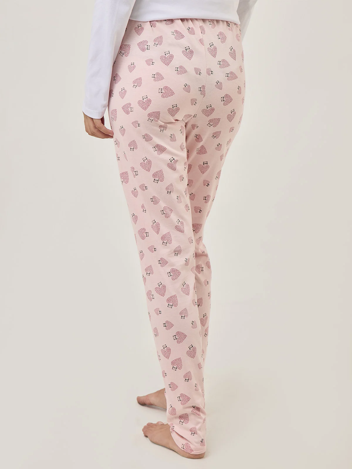PANTALÓN PIJAMA MUJER INDEX ROSADO CORAZONES - 2