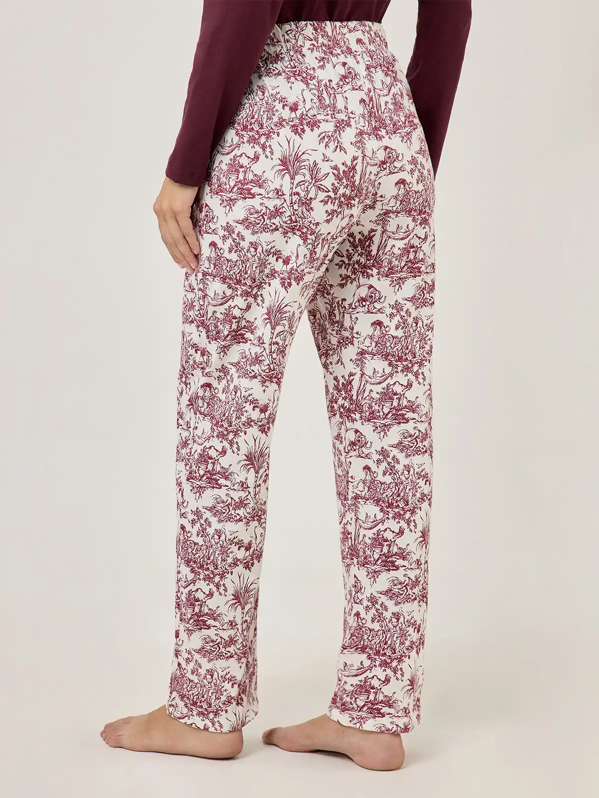 PANTALÓN PIJAMA MUJER MARQUIS ECRU PRINT - 2