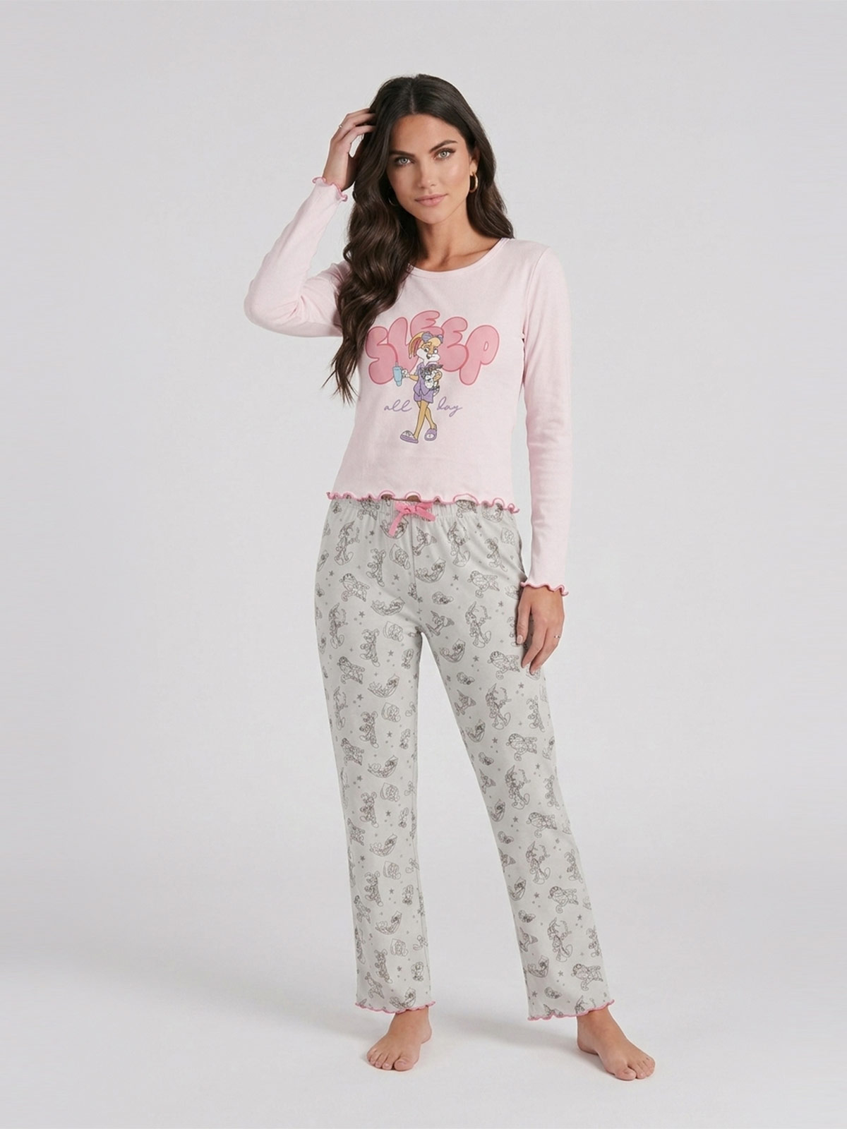 PIJAMA MUJER KAYSER ROSADO - 2