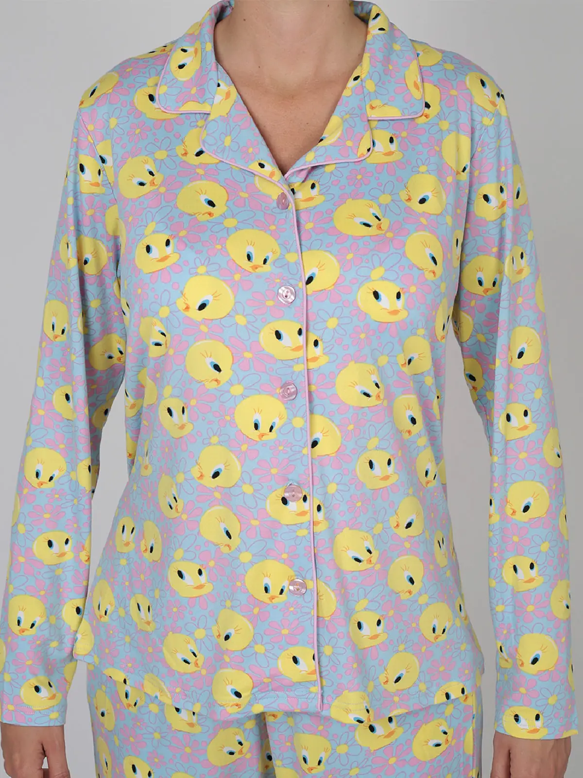 PIJAMA MUJER KAYSER CELESTE - 3