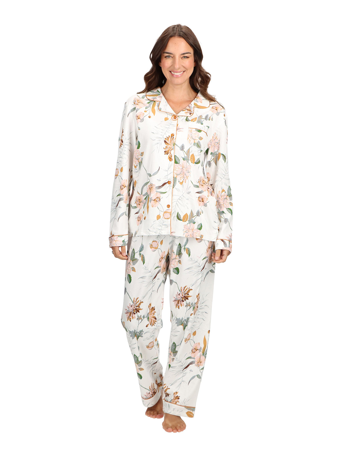 PIJAMA ALGODÓN MUJER CAFFARENA LARGO - 1