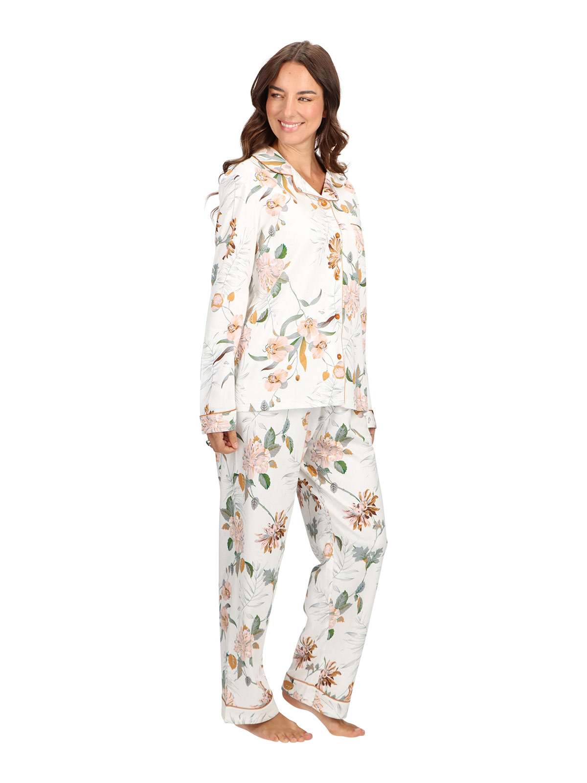 PIJAMA ALGODÓN MUJER CAFFARENA LARGO - 2