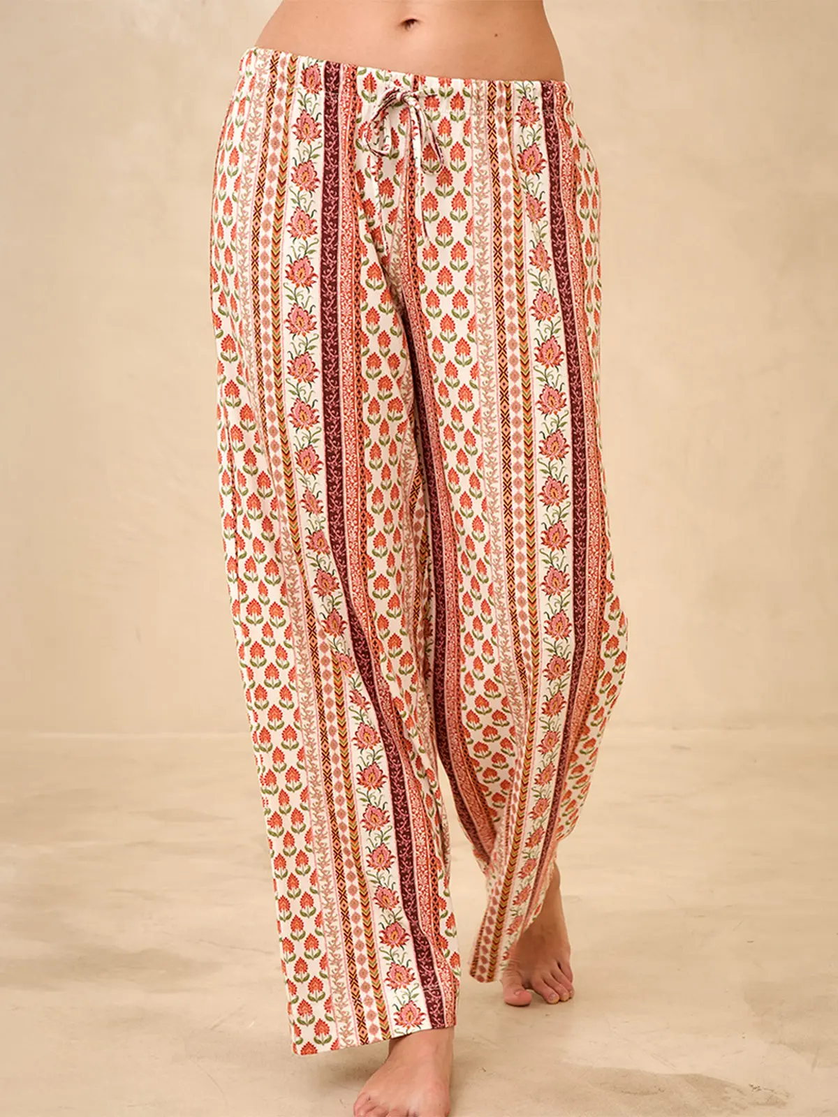 PANTALÓN PIJAMA MUJER IN BLOOM BOHO STRIPES - 2