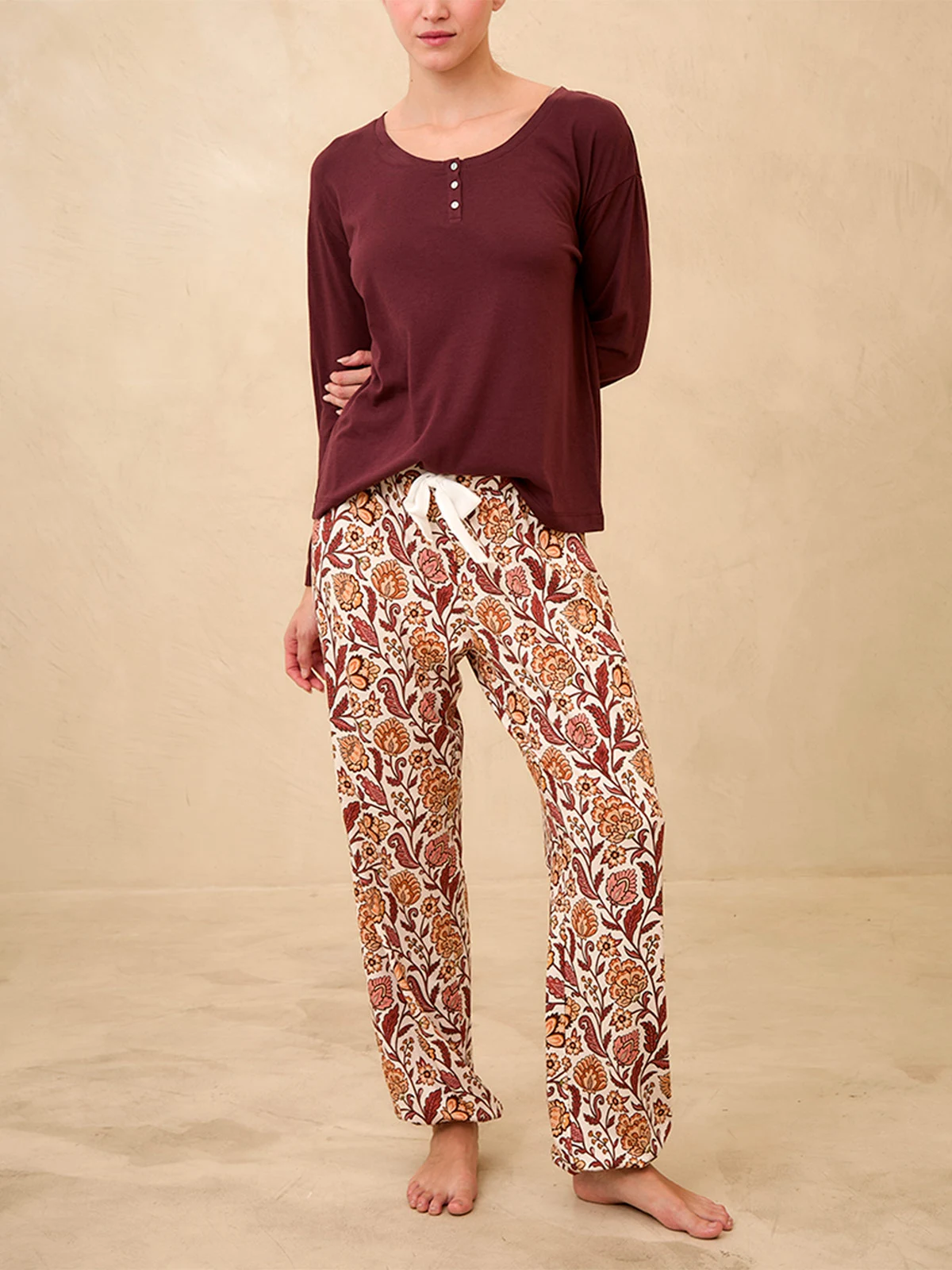 PANTALÓN DE PIJAMA MUJER IN BLOOM FOLK GARDEN - 1