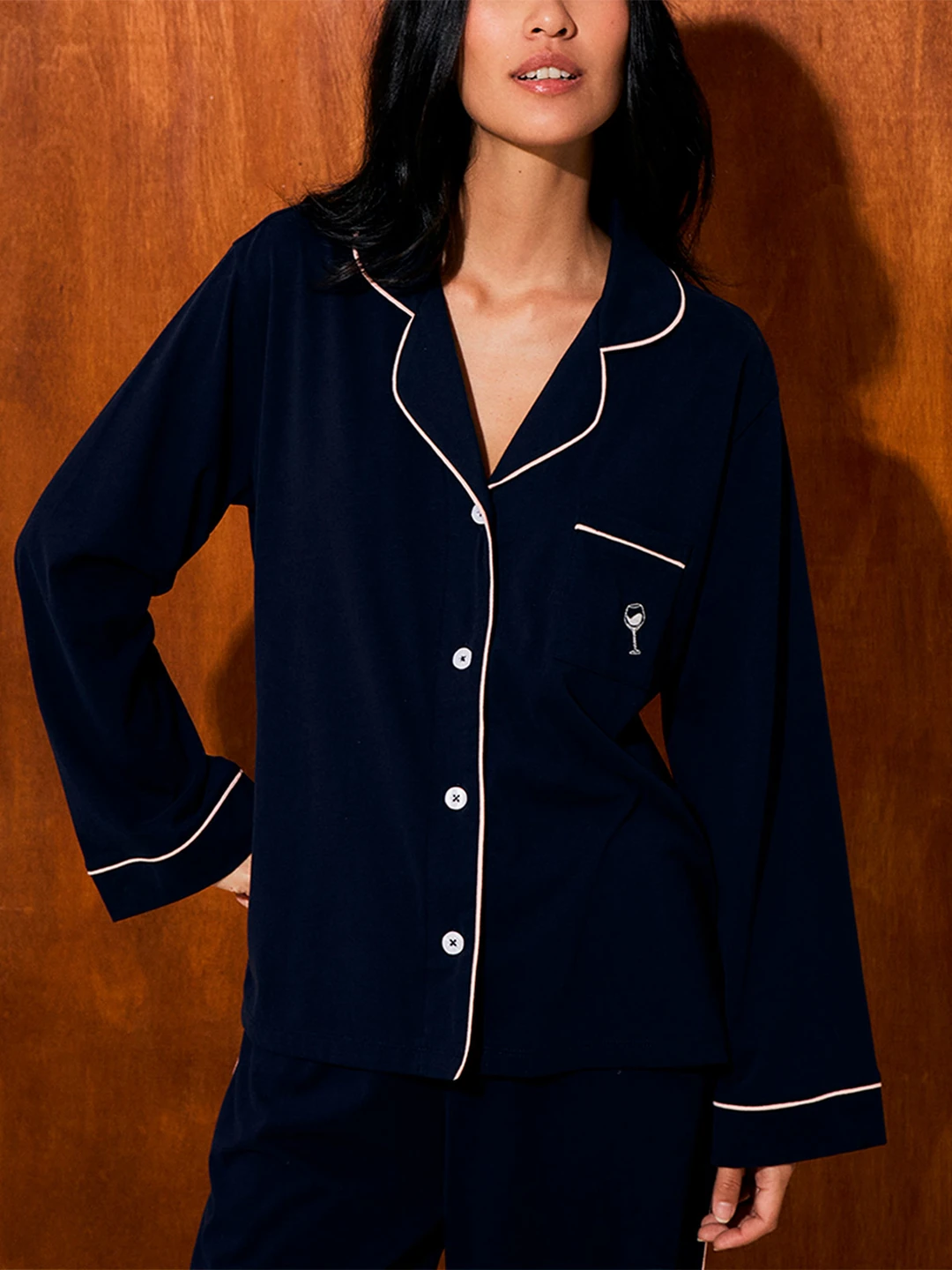PIJAMA MUJER IN BLOOM VERA MIDNIGHT BOYFRIEND - 2