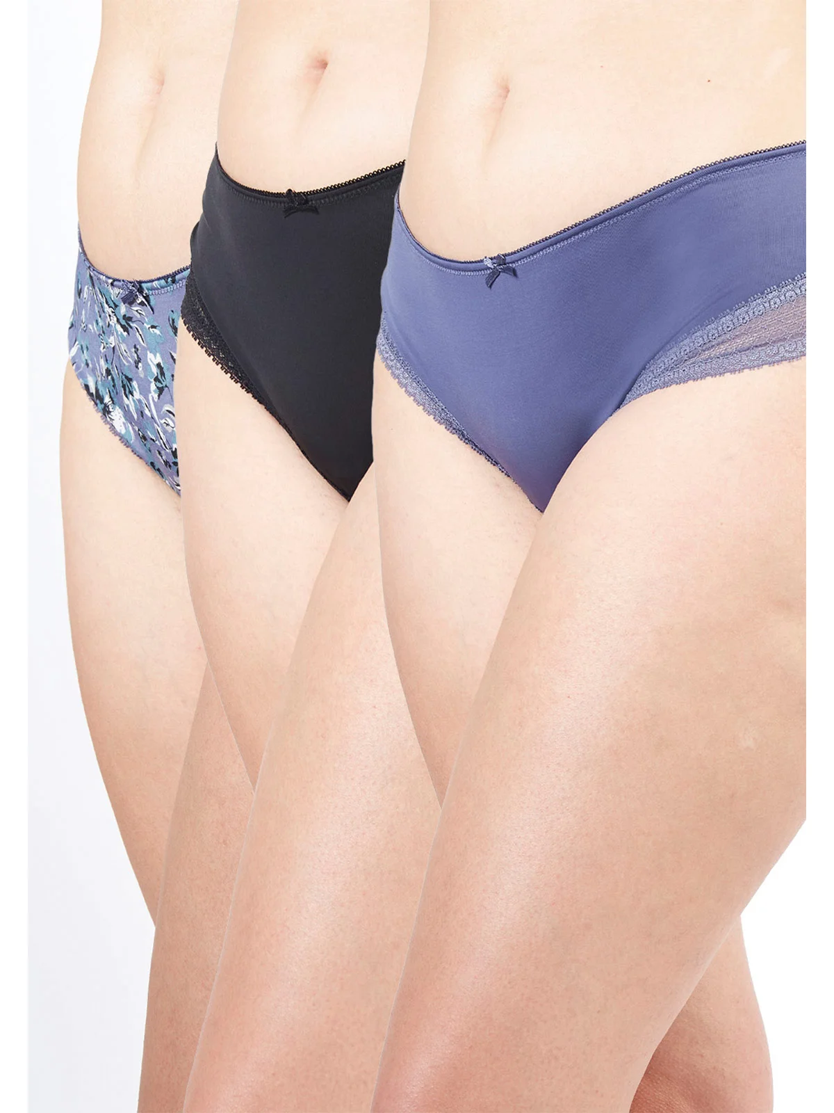PACK X3 CALZÓN MUJER KAYSER AZUL - 1