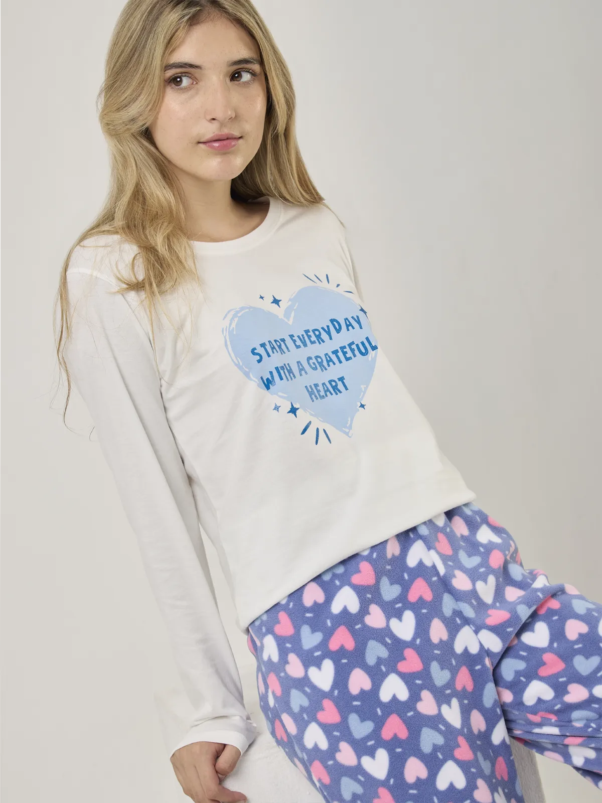 TOP PIJAMA MANGA LARGA INDEX GRATEFUL HEART - 4