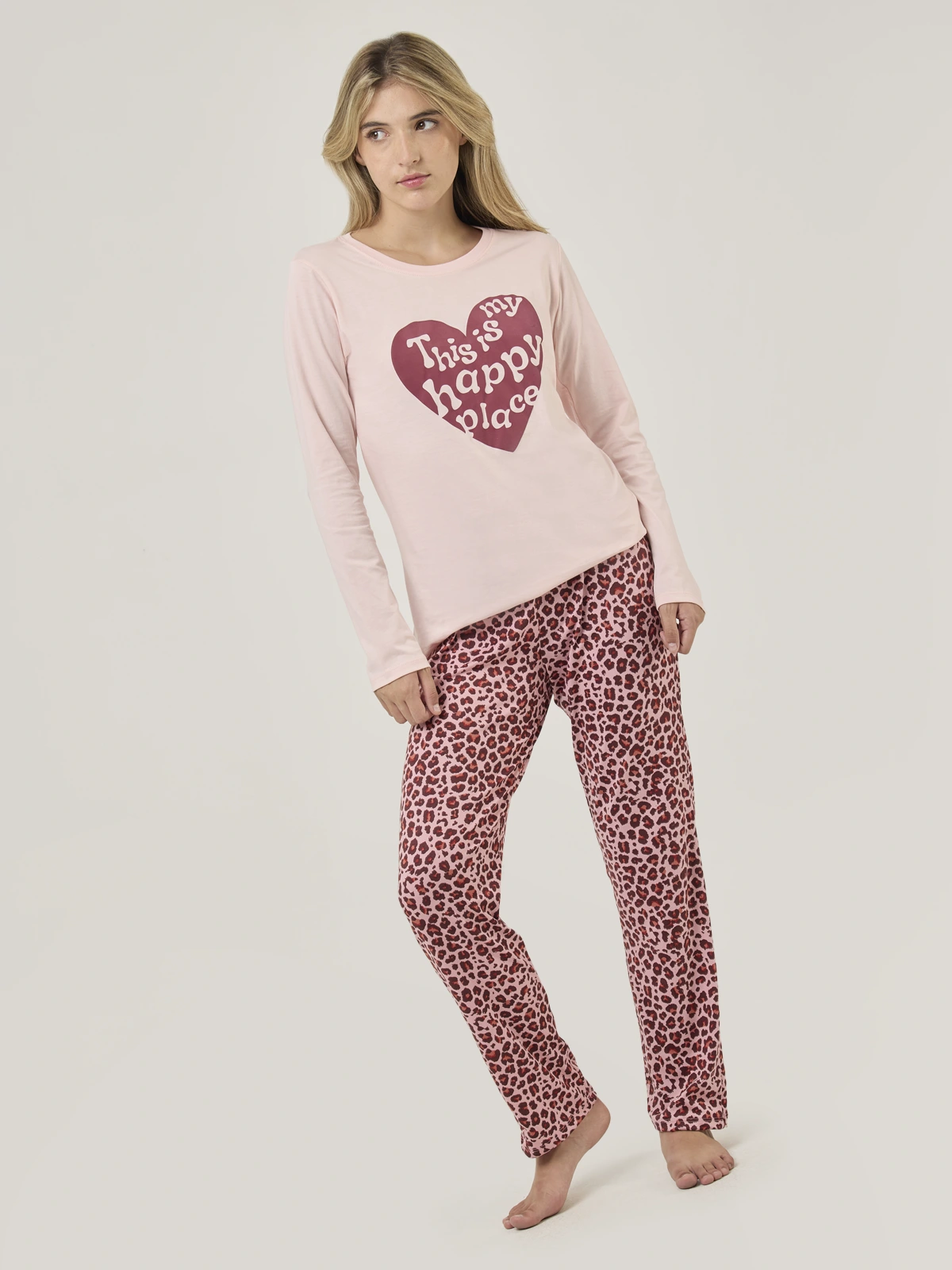 TOP PIJAMA MANGA LARGA INDEX HAPPY PLACE - 5