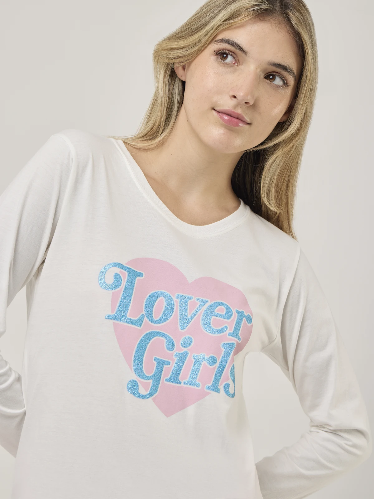 TOP PIJAMA MANGA LARGA INDEX LOVER GIRLS - 4