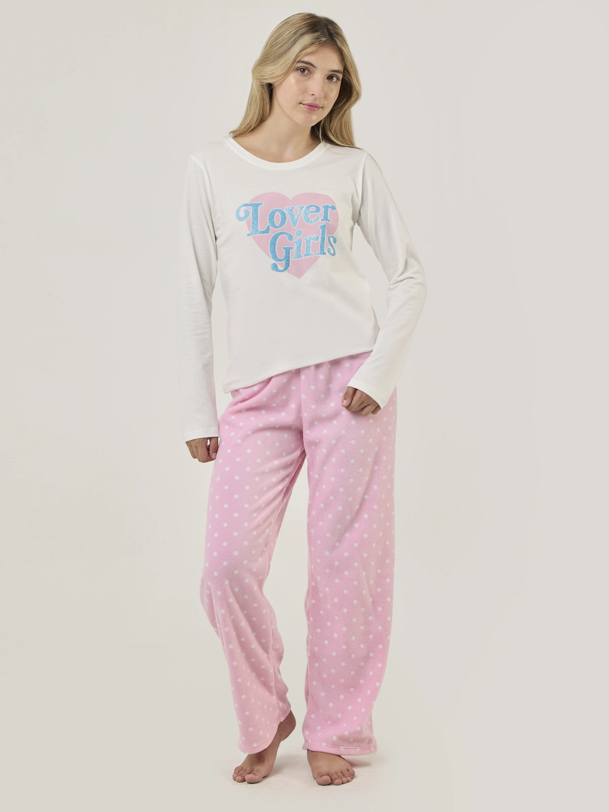 TOP PIJAMA MANGA LARGA INDEX LOVER GIRLS - 5