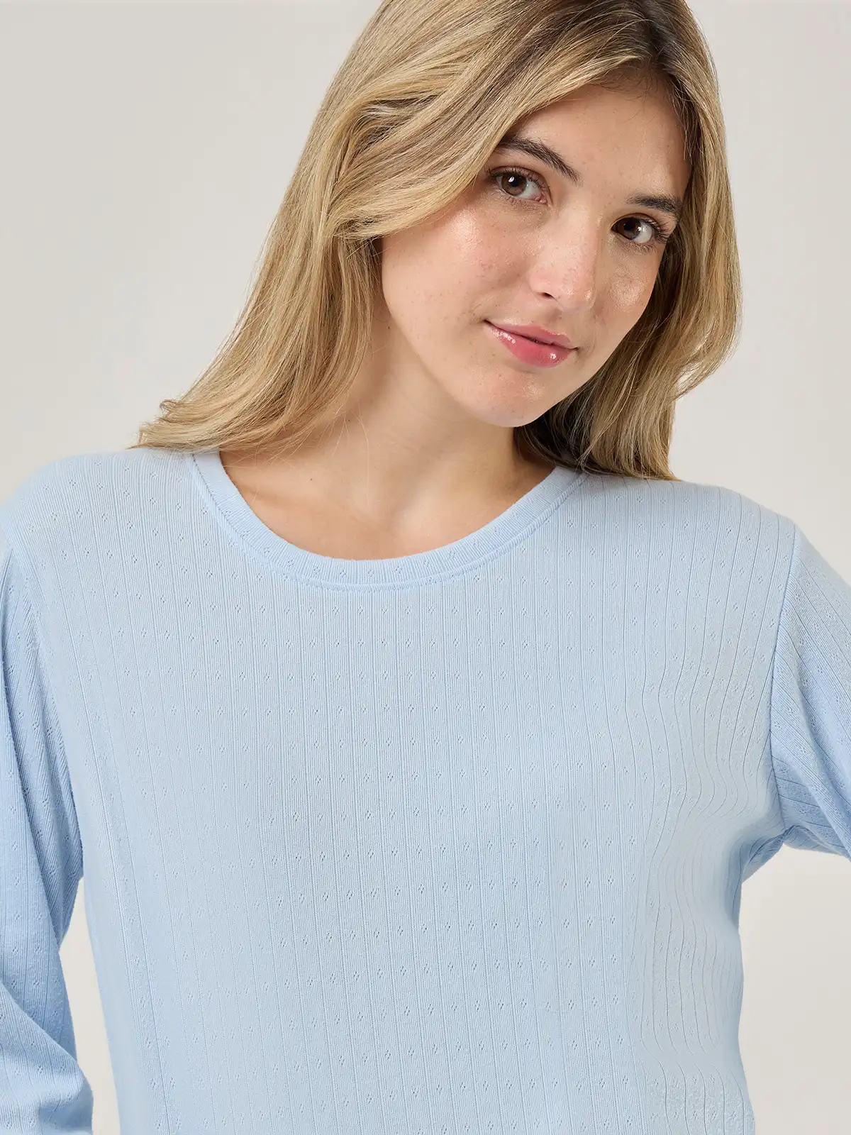 TOP PIJAMA MANGA LARGA INDEX CELESTE PONTIELLE - 4