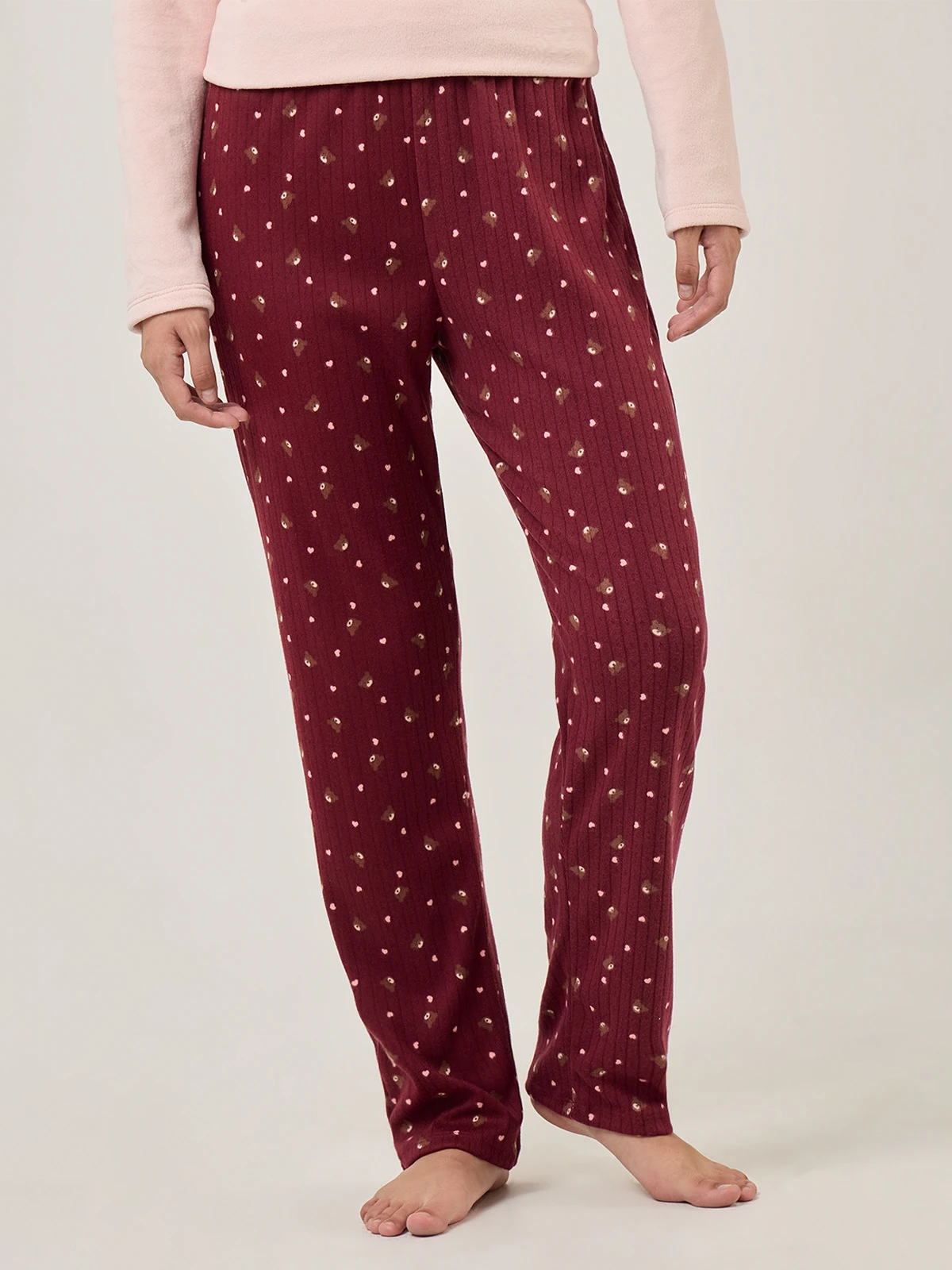 PANTALÓN PIJAMA RECTO INDEX BURDEO OSITOS - 1