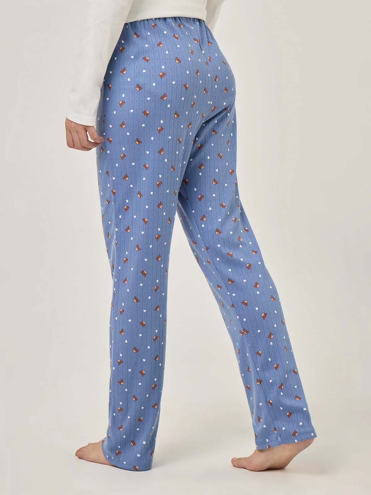 PANTALÓN PIJAMA RECTO INDEX AZUL OSITOS - 2