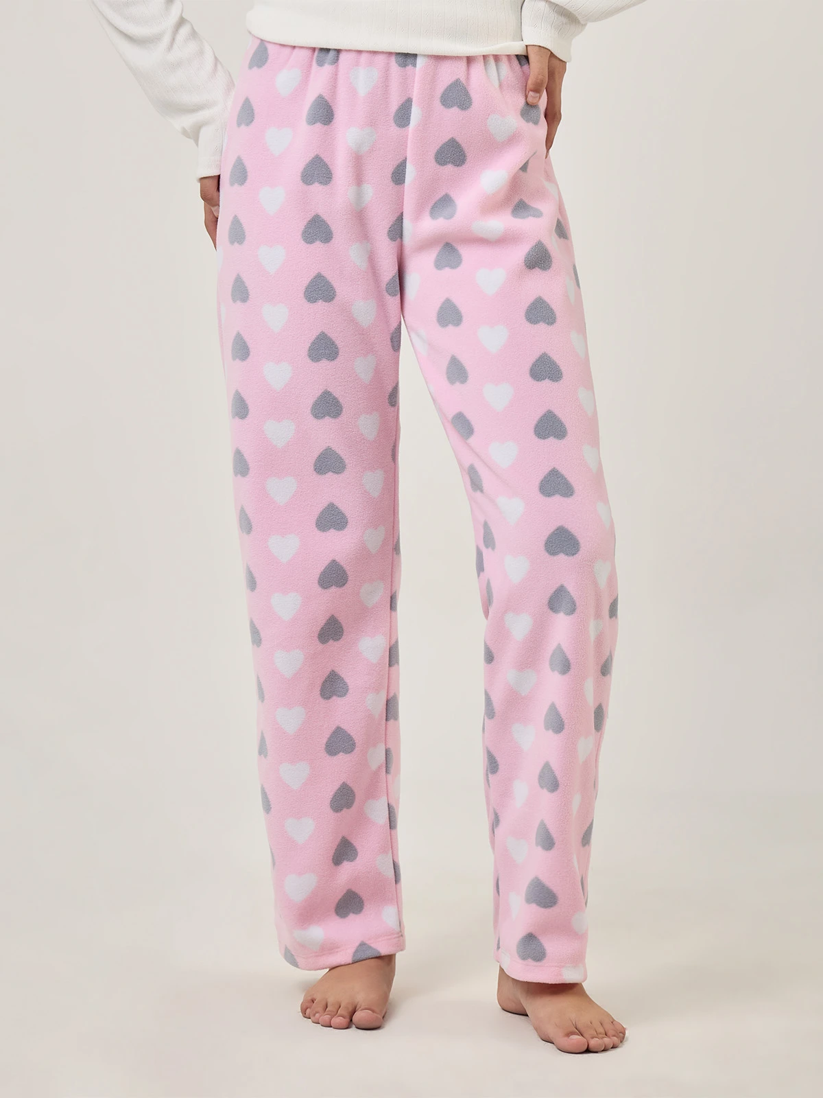 PANTALÓN PIJAMA INDEX ROSADO CORAZONES - 1