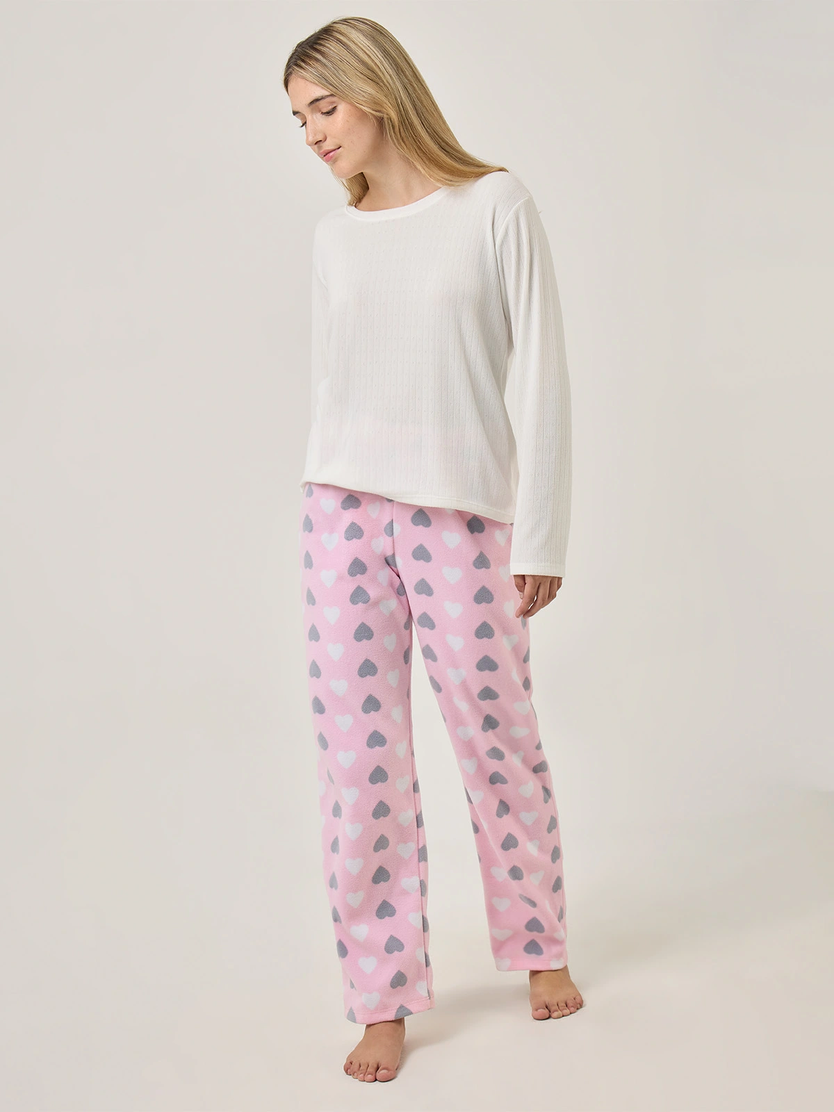 PANTALÓN PIJAMA INDEX ROSADO CORAZONES - 5