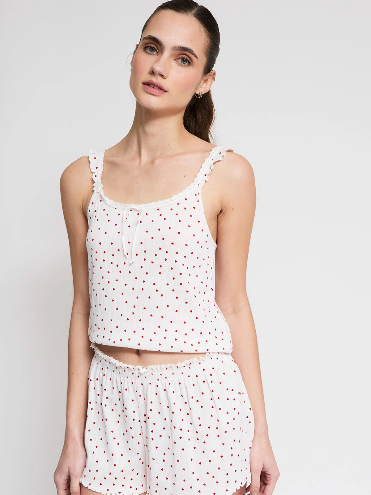 PIJAMA MUJER INDEX SIN MANGAS SHORT PUNTOS - 4