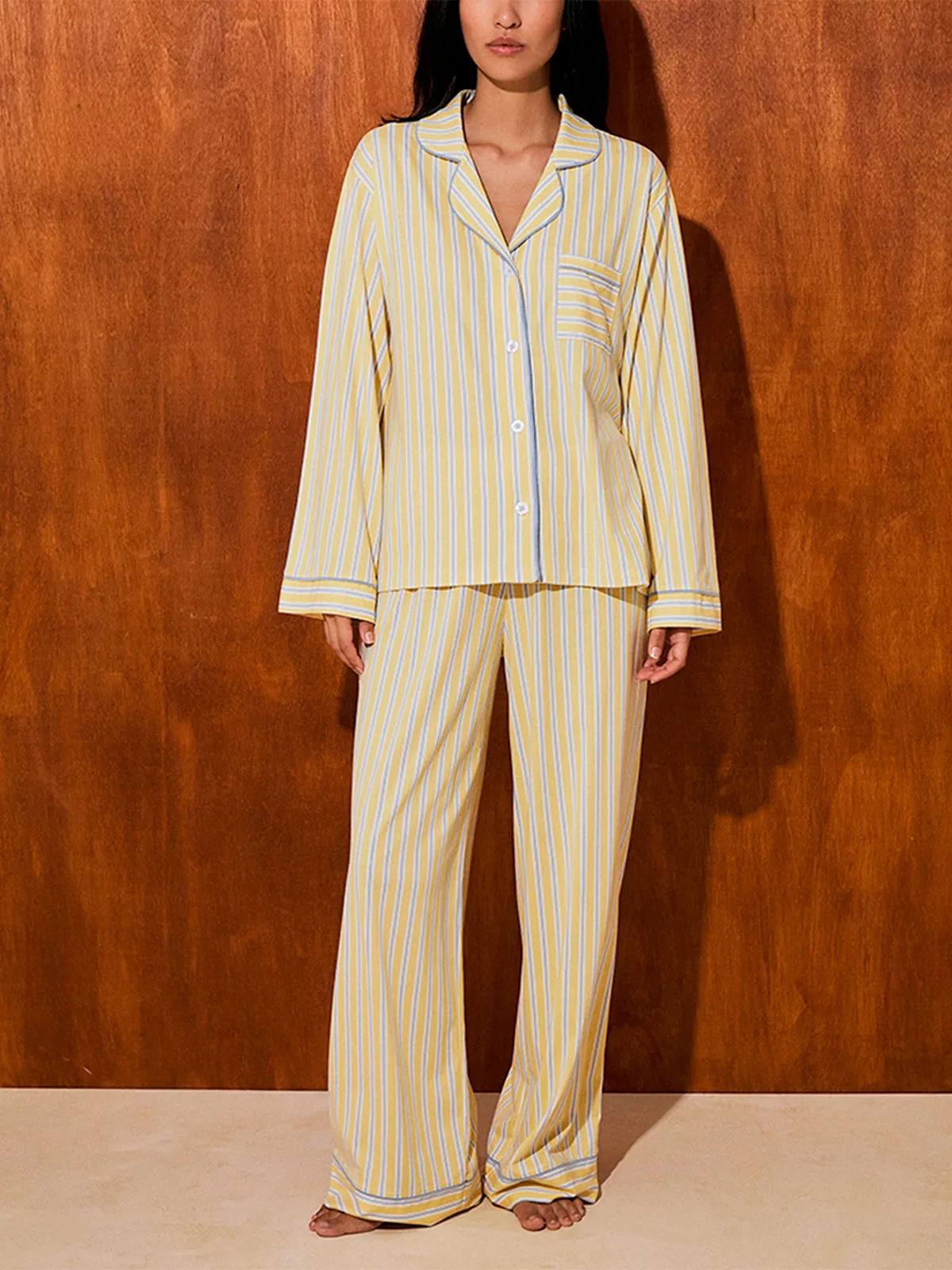 PIJAMA MUJER IN BLOOM BOYFRIEND VERA HONEY STRIPE - 2