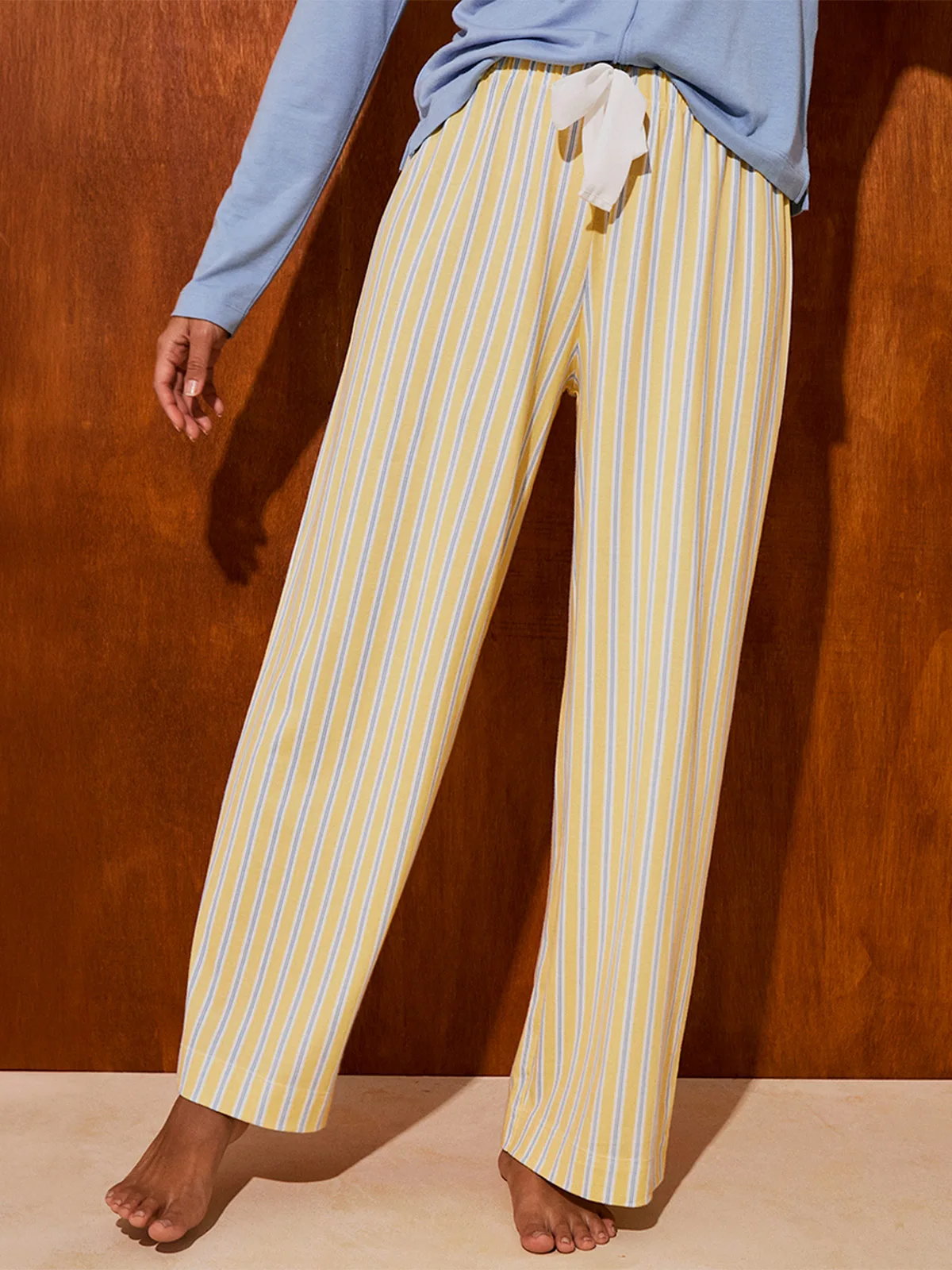 PANTALÓN PIJAMA MUJER IN BLOOM HONEY STRIPE - 4