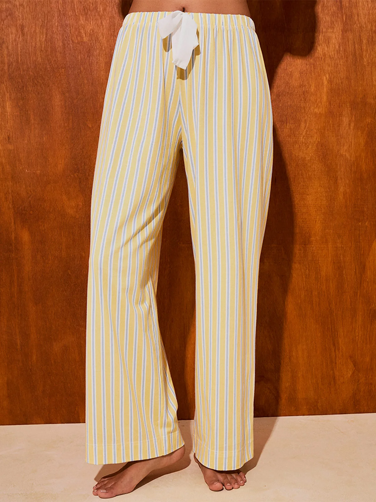 PANTALÓN PIJAMA MUJER IN BLOOM HONEY STRIPE - 5