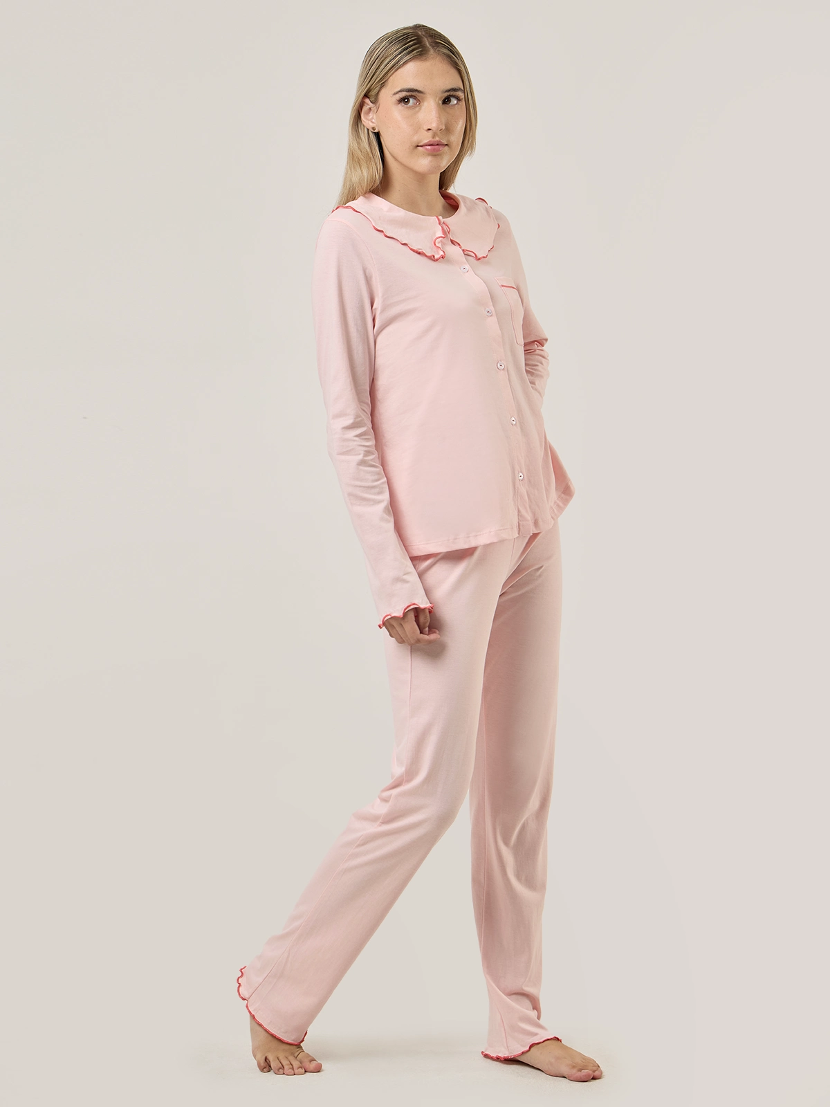 PIJAMA MUJER INDEX ROSADO ALESSIA - 5