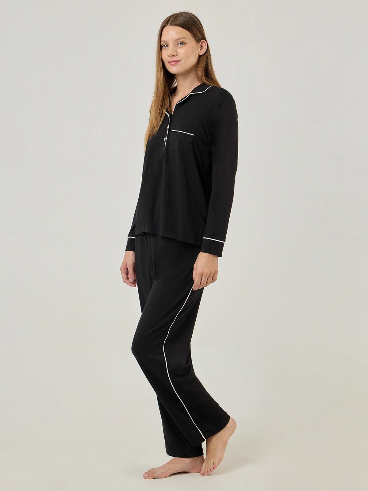 PIJAMA MUJER MARQUIS NEGRO AMALIA - 5