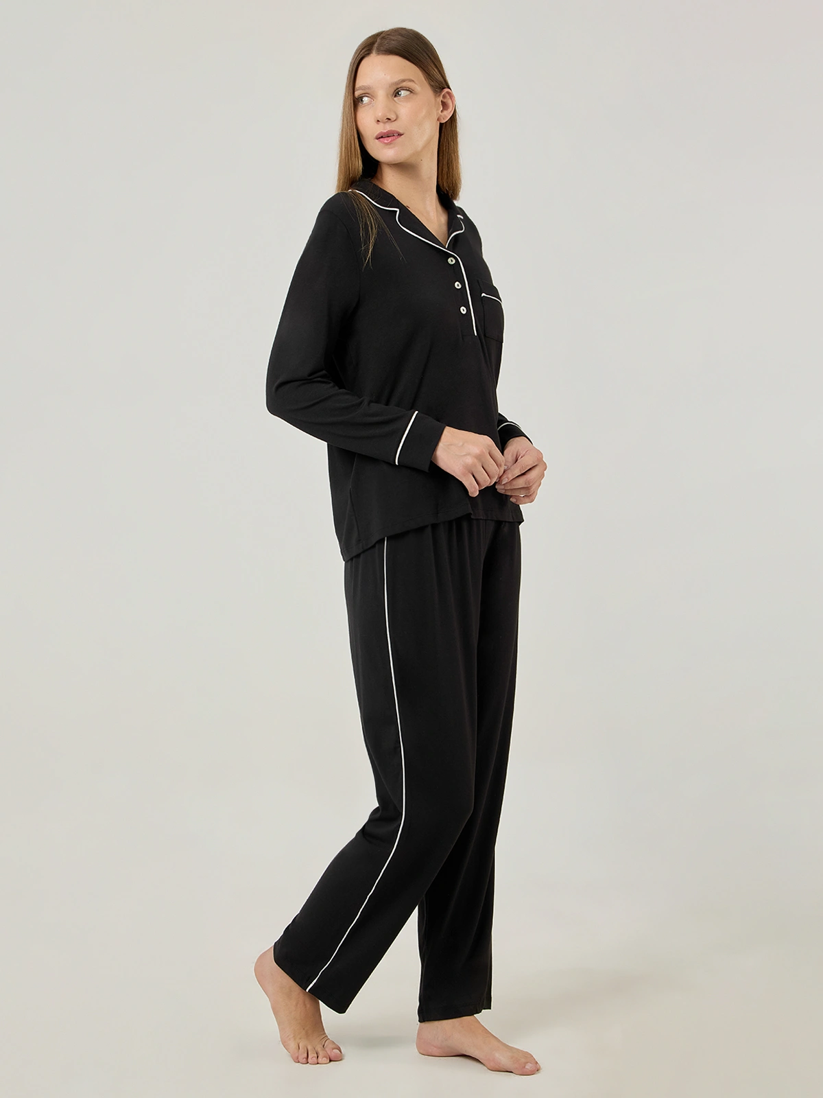 PIJAMA MUJER MARQUIS NEGRO AMALIA - 3
