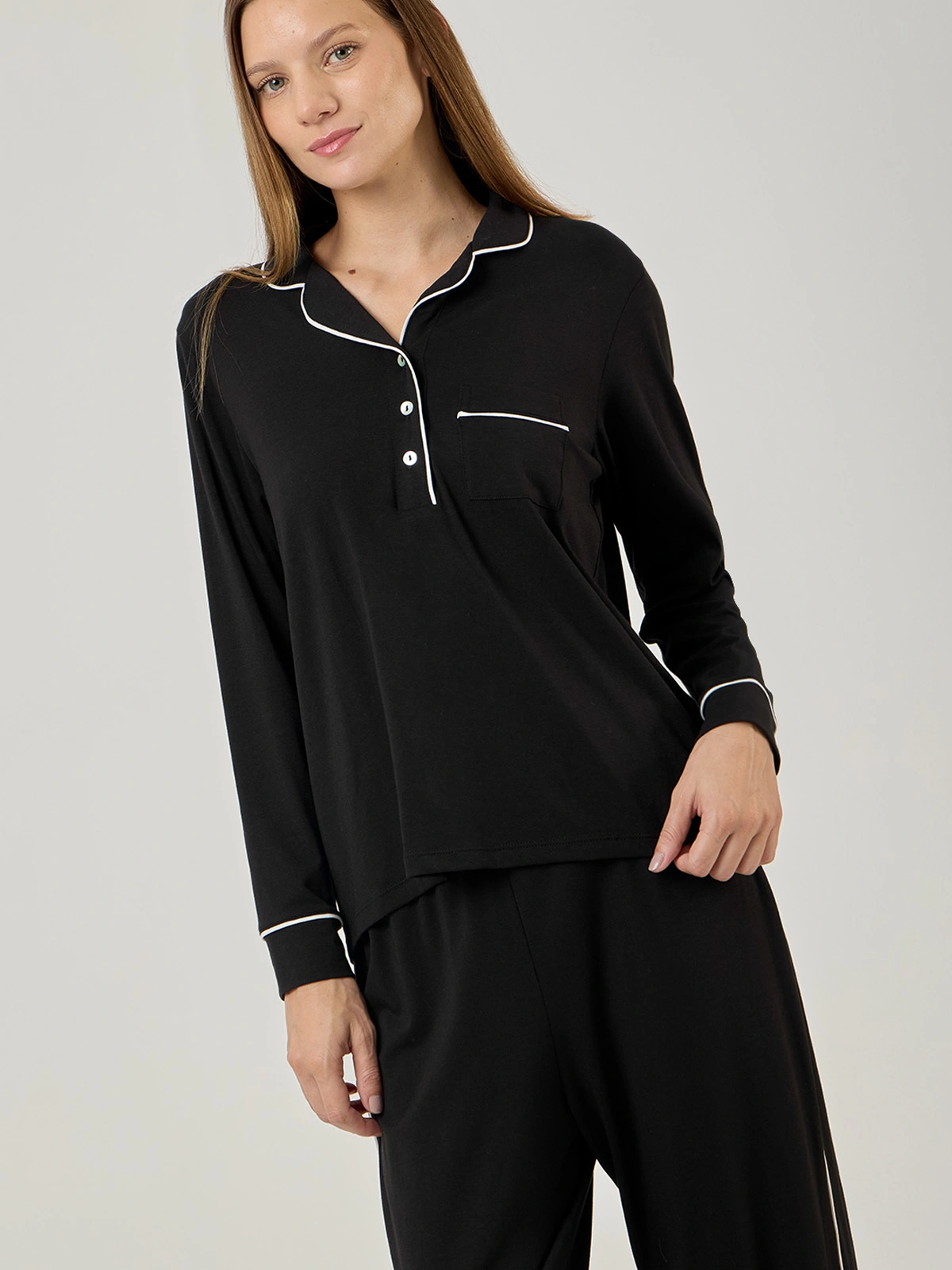 PIJAMA MUJER MARQUIS NEGRO AMALIA - 4