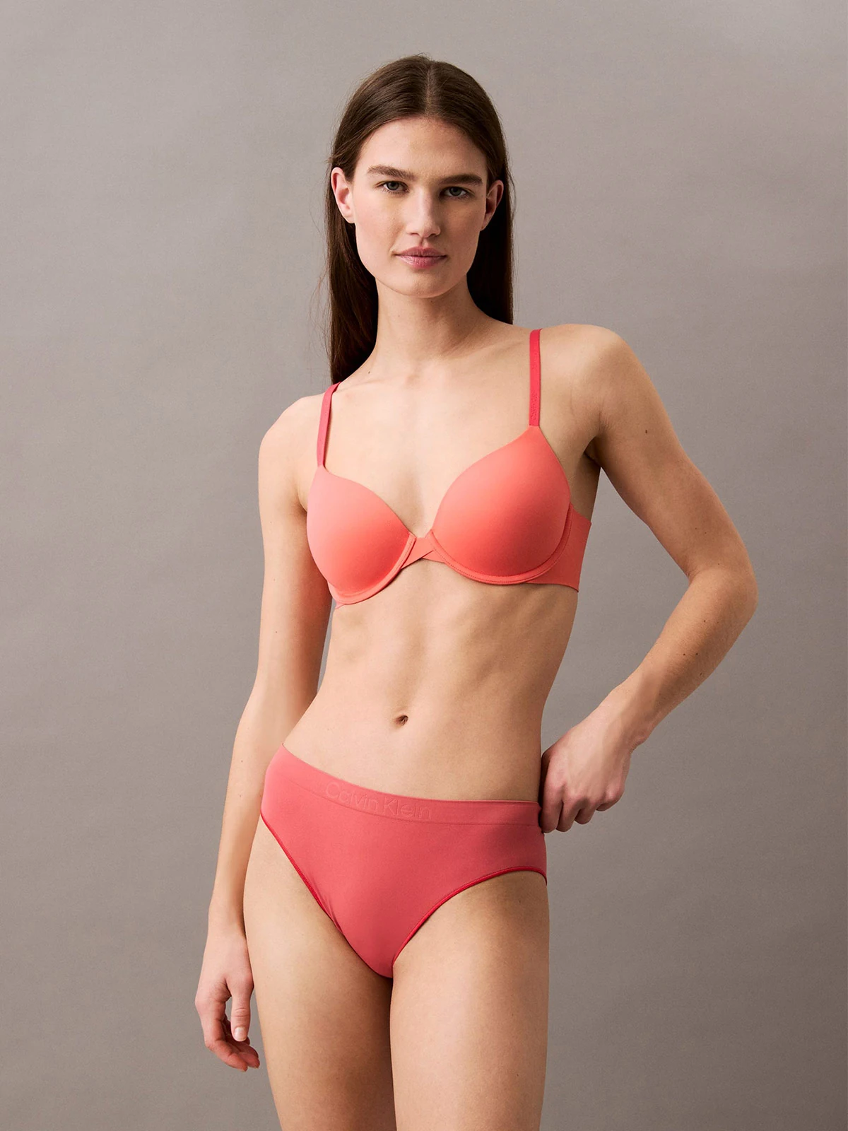 CALZÓN MUJER CALVIN KLEIN CORAL BIKINI - 1