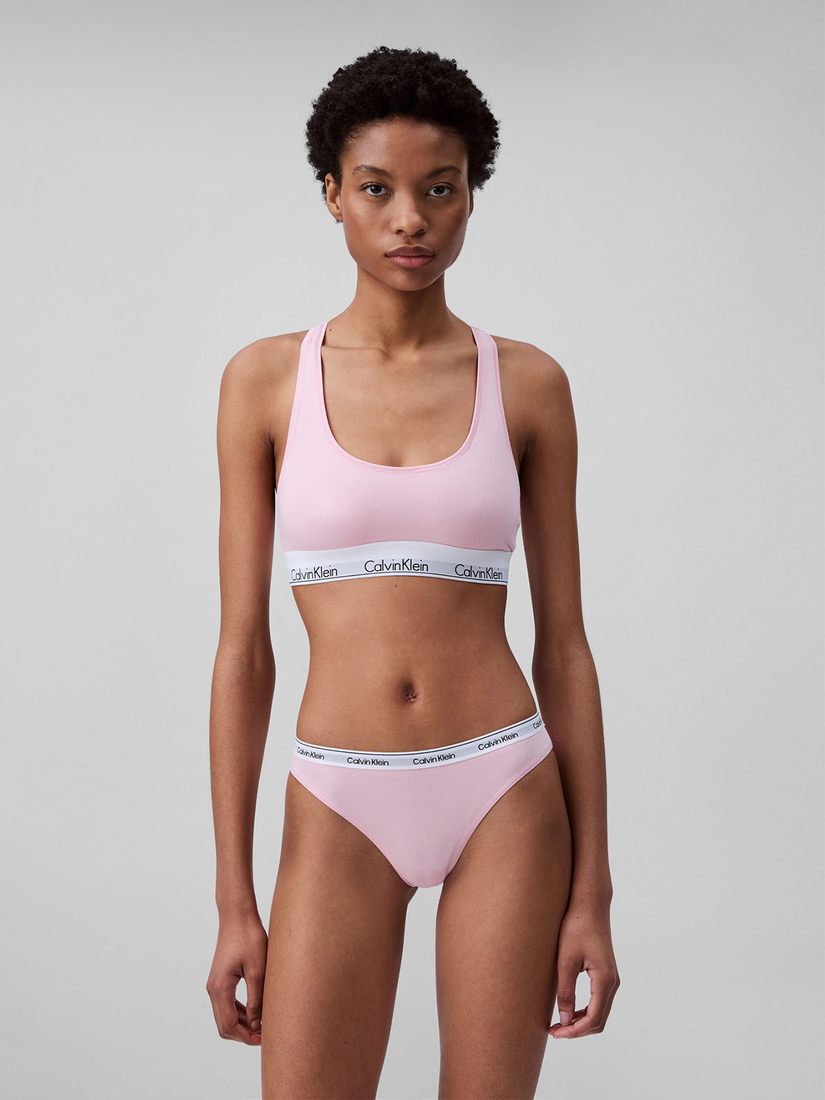 CALZÓN MUJER CALVIN KLEIN ROSADO BIKINI - 1