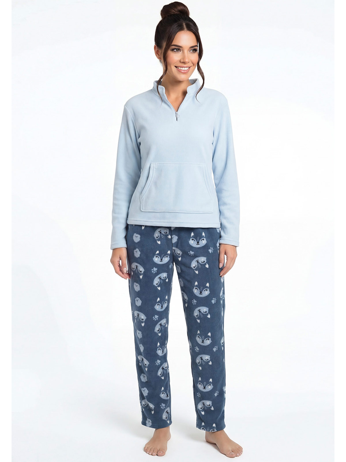 PIJAMA MUJER KAYSER AZUL - 1