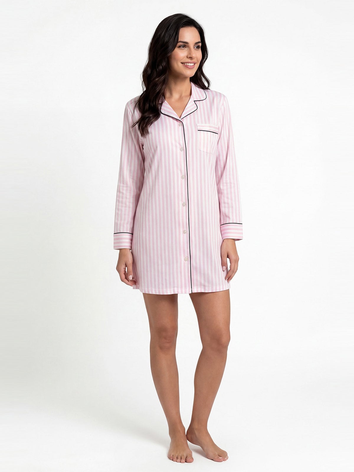 PIJAMA ALGODÓN MUJER KAYSER ROSADO - 1