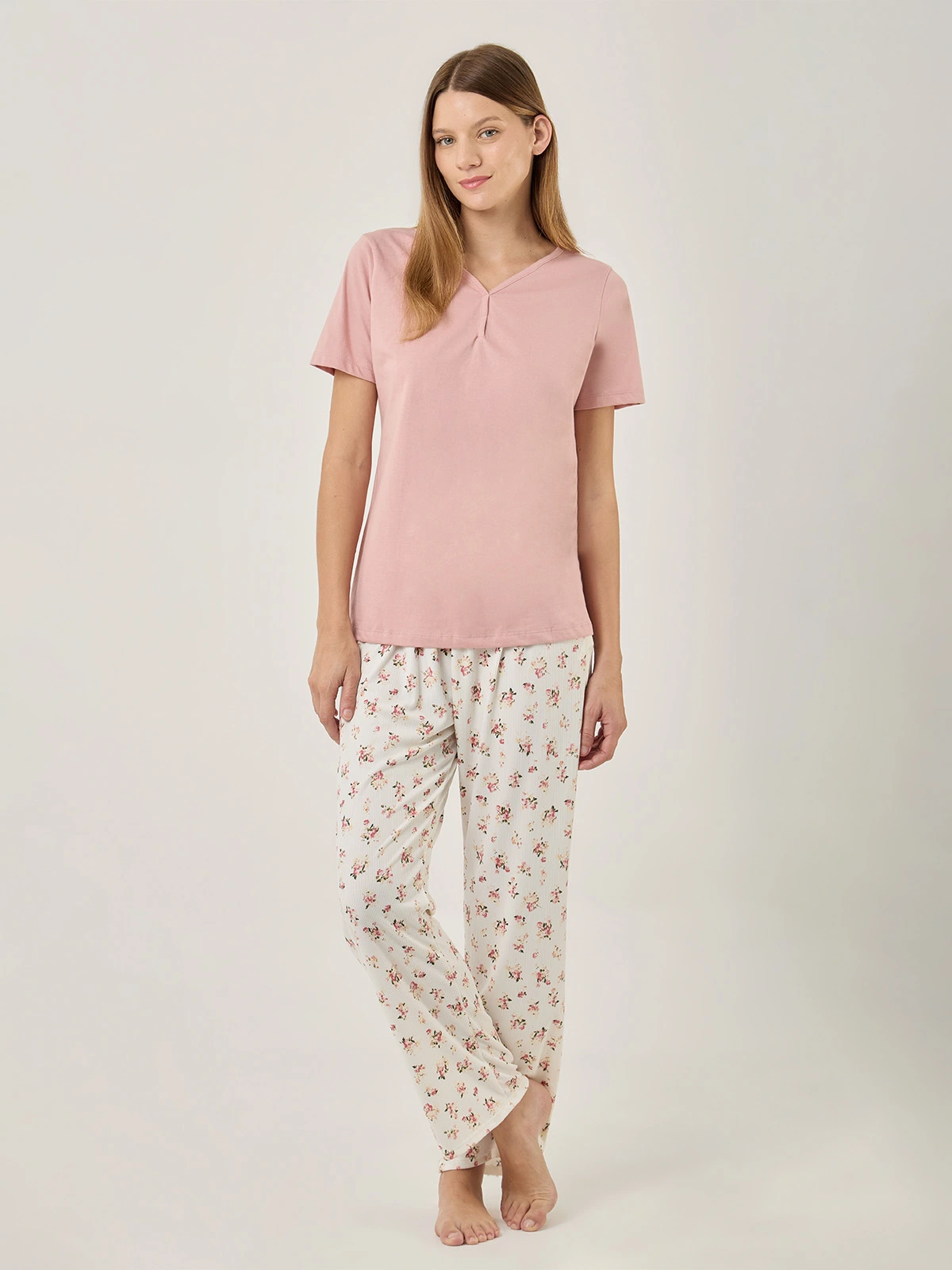 PIJAMA MANGA LARGA MUJER AZIZ BLOOM - 1