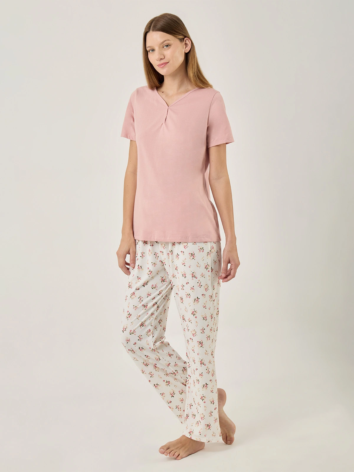PIJAMA MANGA LARGA MUJER AZIZ BLOOM - 3