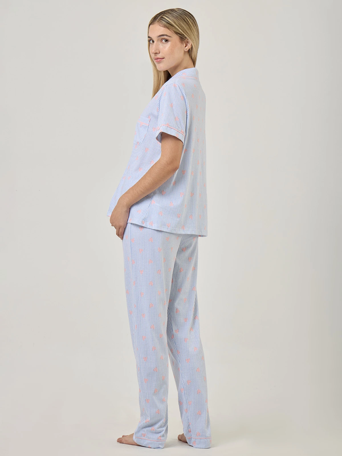 PIJAMA MANGA CORTA MUJER INDEX BLANCO BUBBLY - 2