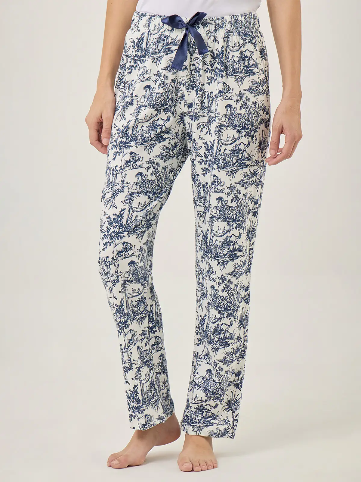 PANTALON PIJAMA MUJER MARQUIS AZUL - 3