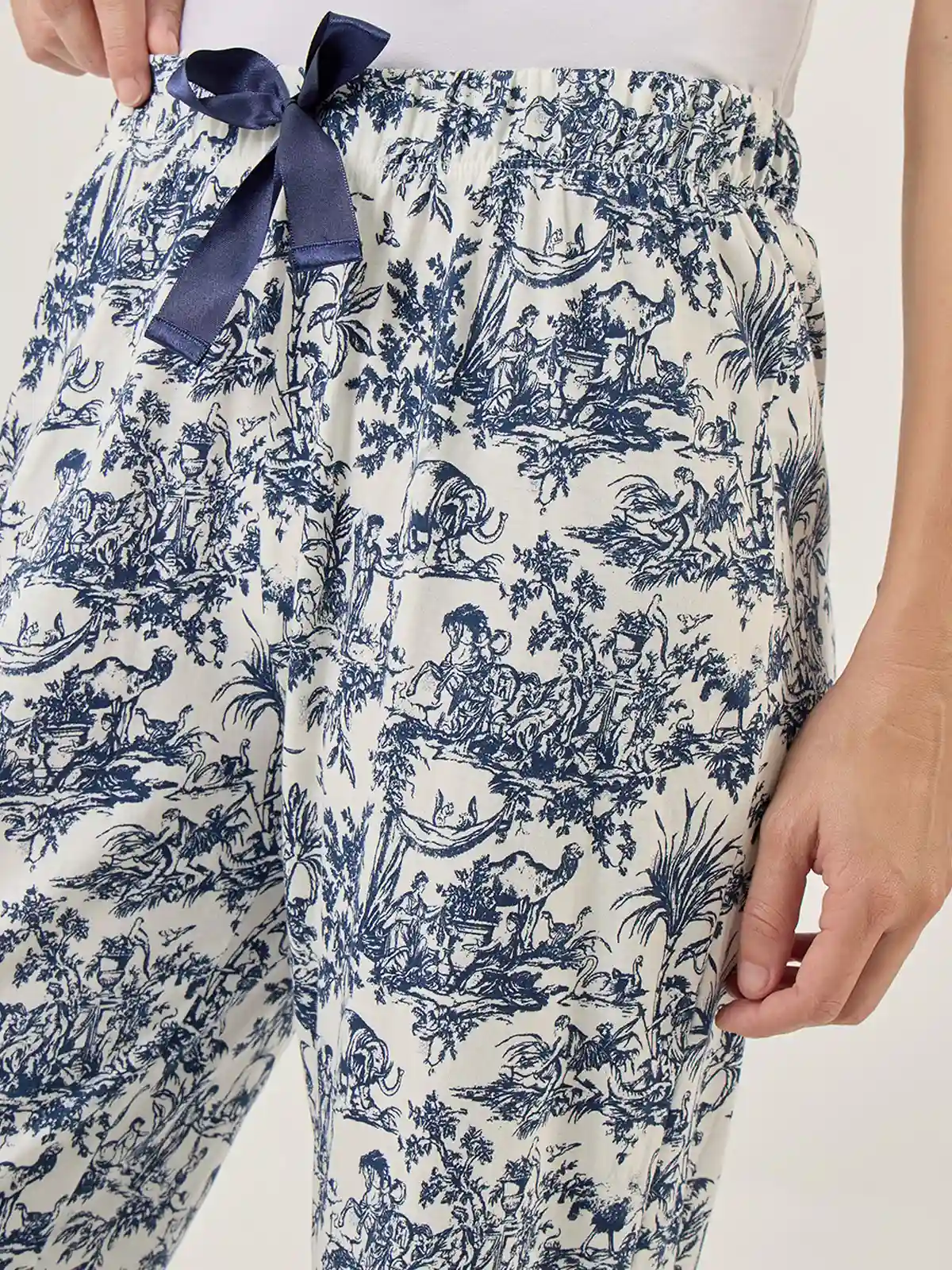 PANTALON PIJAMA MUJER MARQUIS AZUL - 4