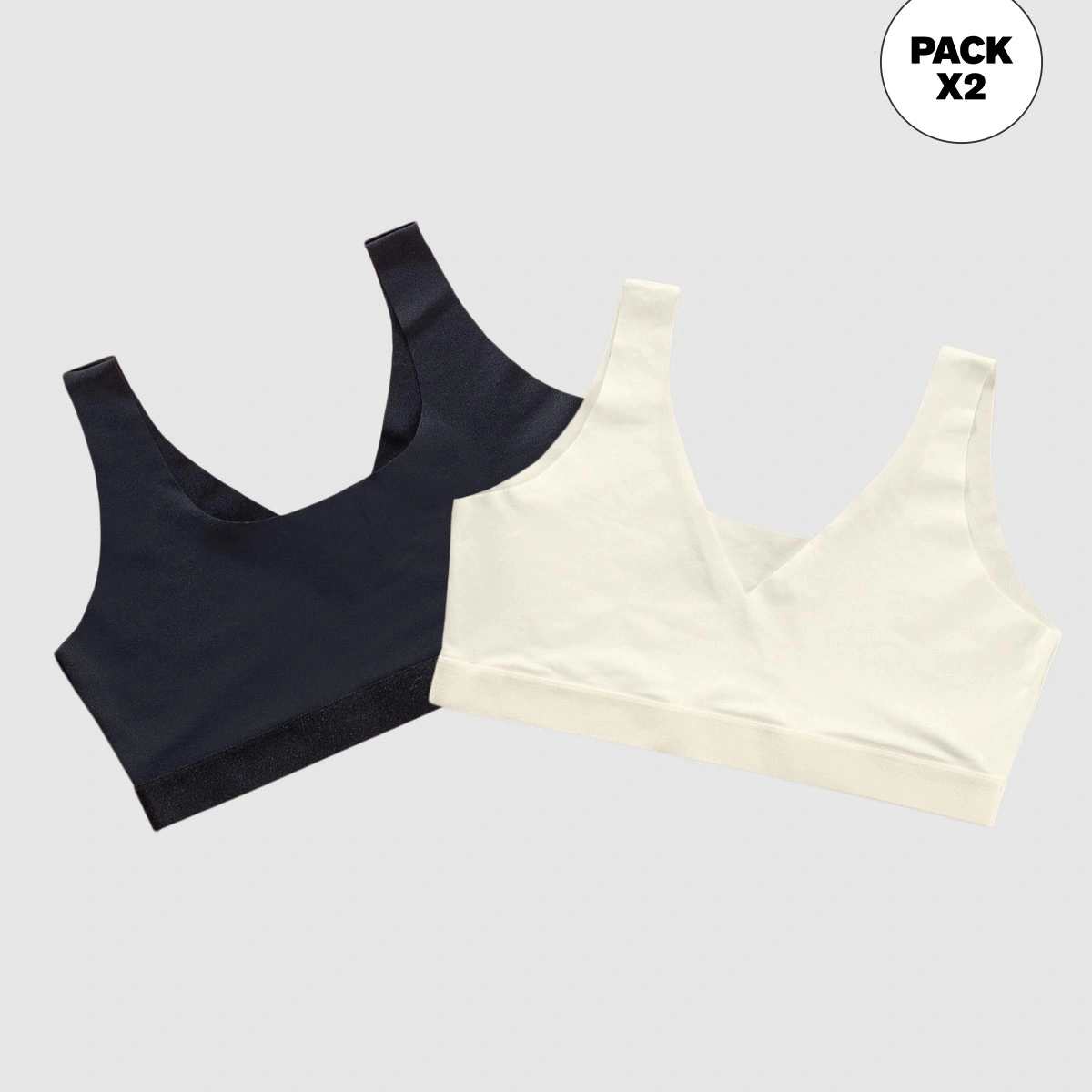 PACK X 2 TOPS INVISIBLES DOBLE ESCOTE - 1