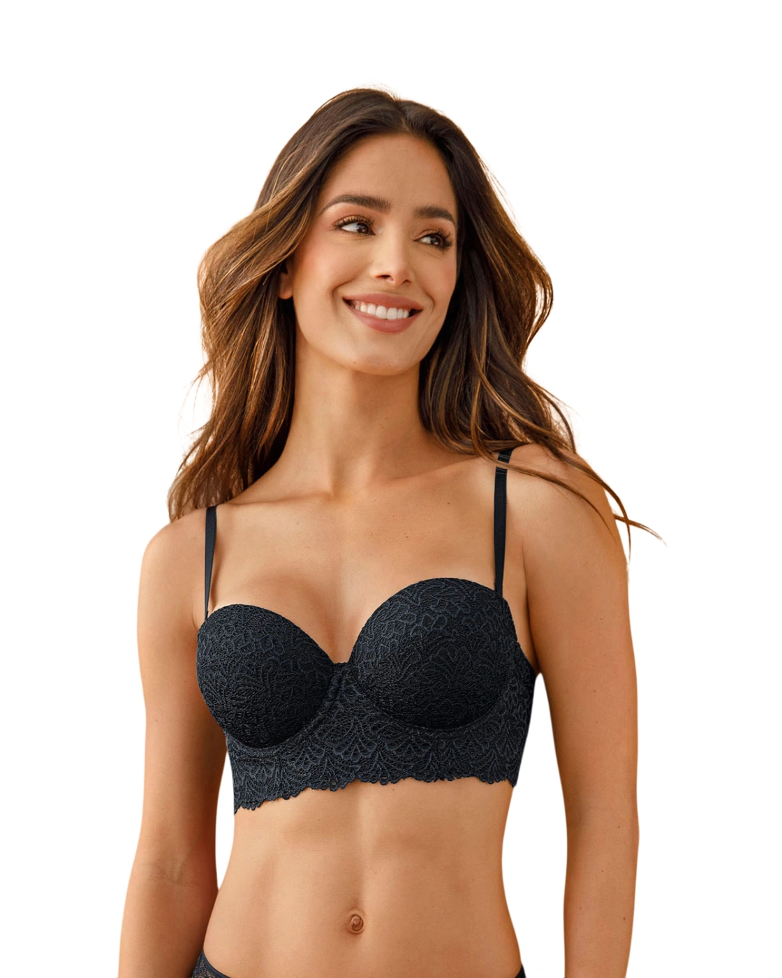 BRASIER ENCAJE LEONISA CON REALCE INCORPORADO - 1