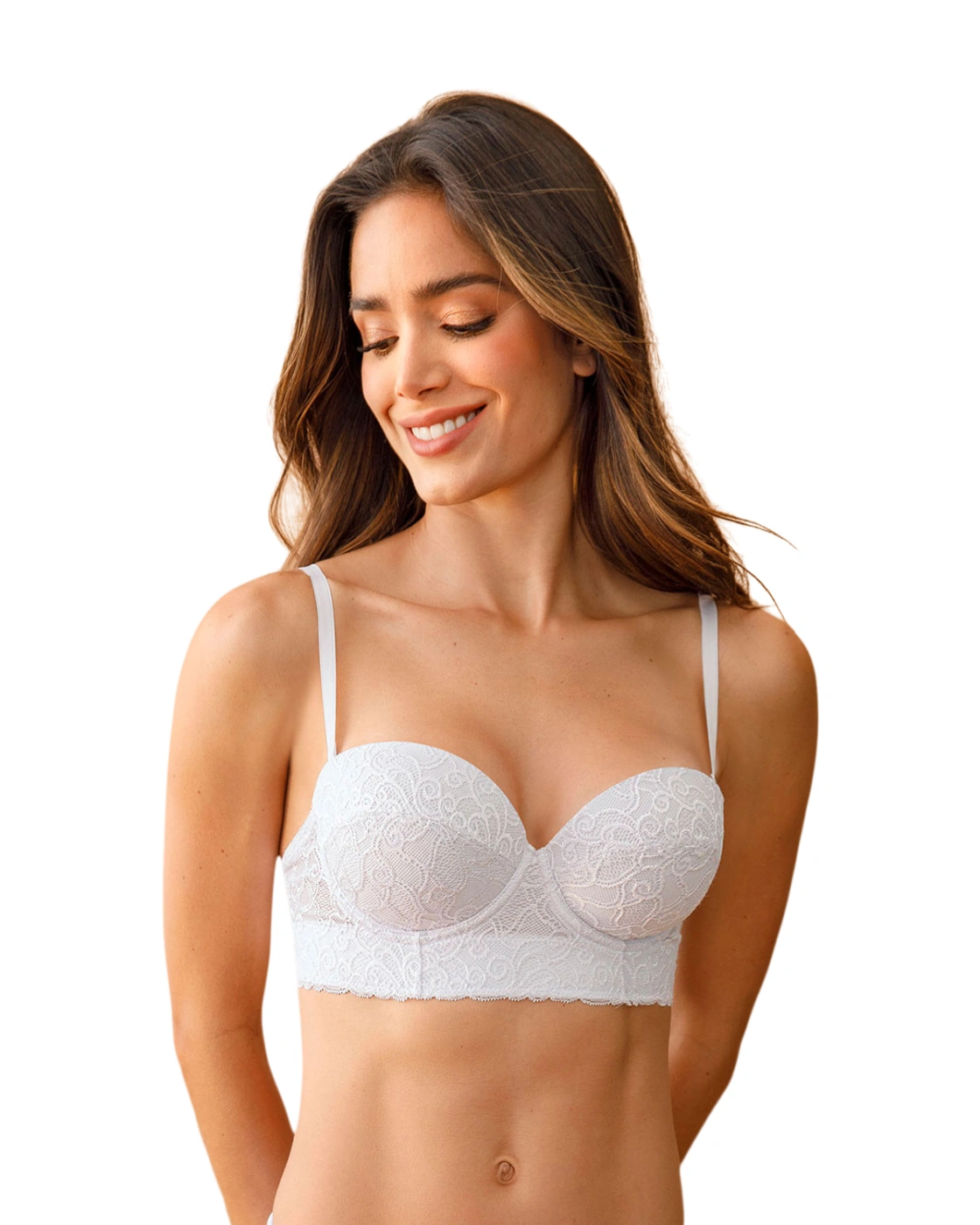 BRASIER ENCAJE LEONISA CON REALCE INCORPORADO - 1