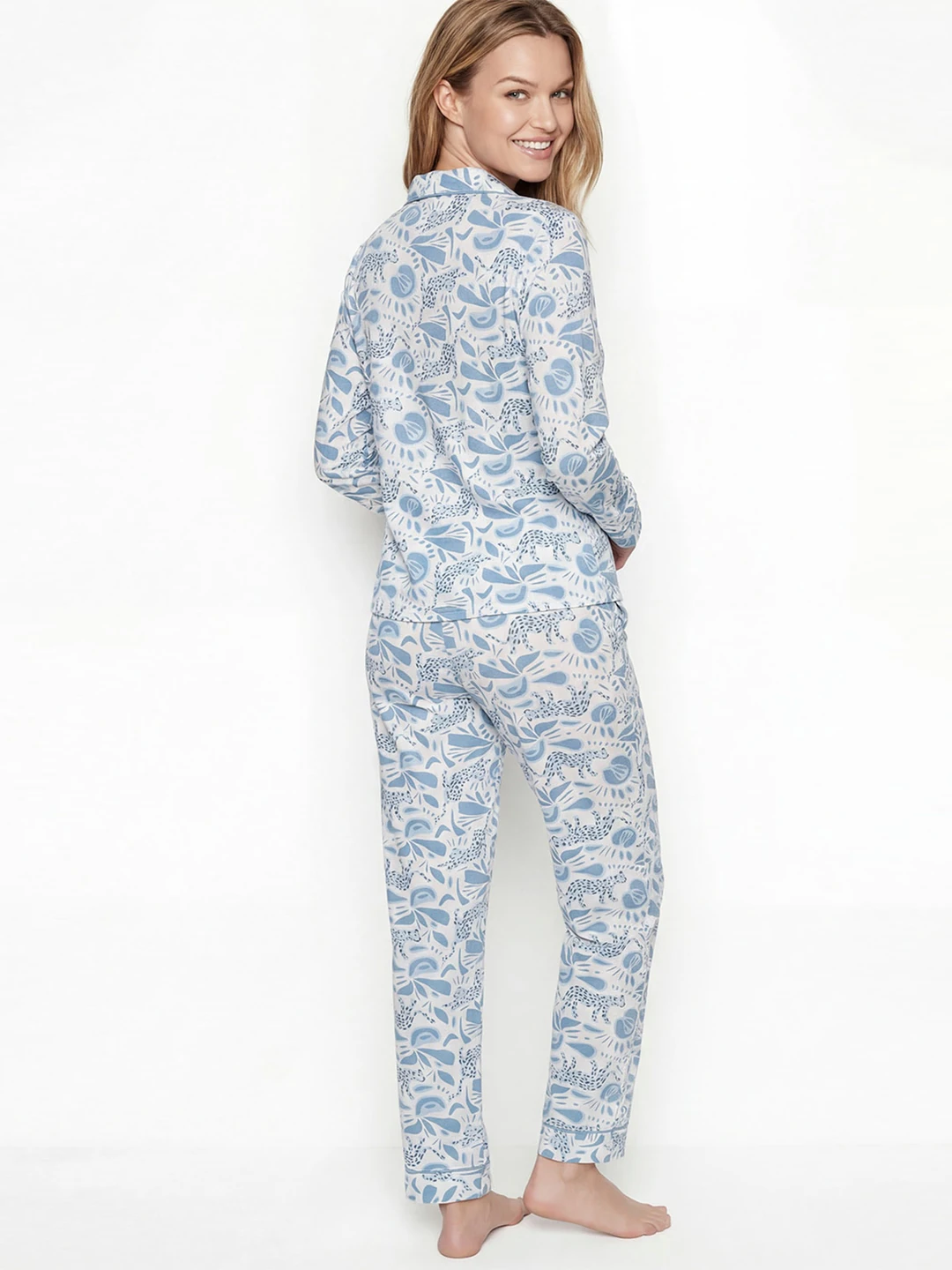 PIJAMA MUJER KAYSER AZUL - 2