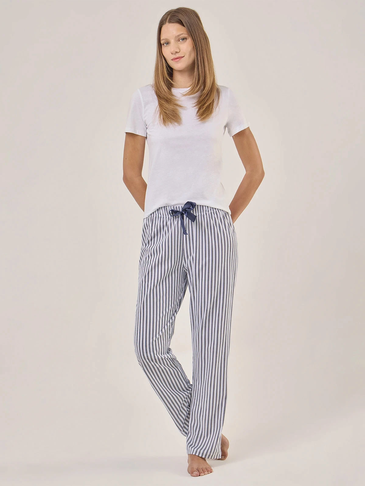 PANTALON PIJAMA MUJER MARQUIS RAYAS - 1